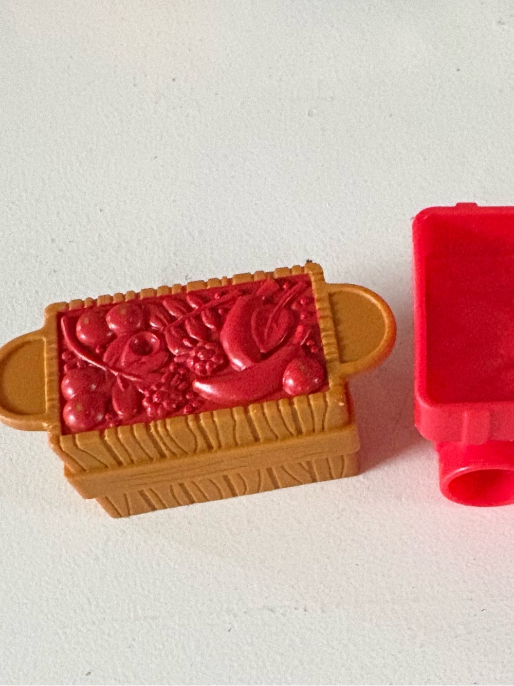 Little people Red and Brown Toy Wagon Playset Accessory for Kids